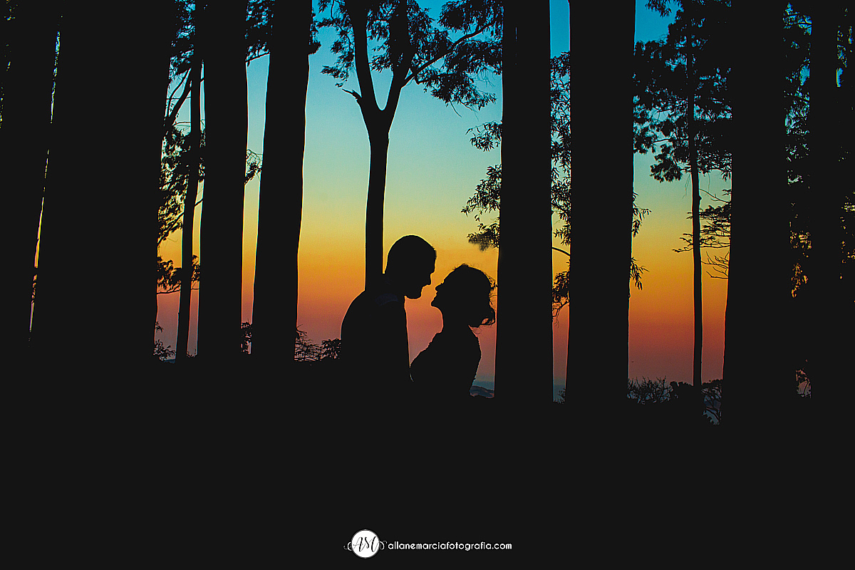 fotografia noivos no por do sol