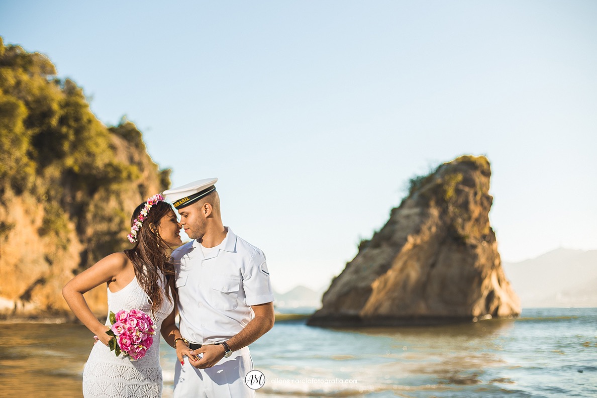 ensaio do casal na praia