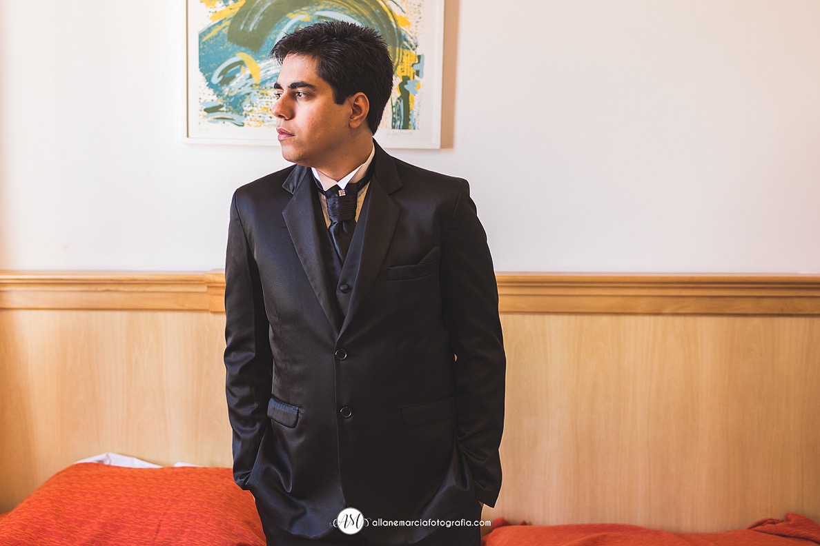 noivo pronto para casar