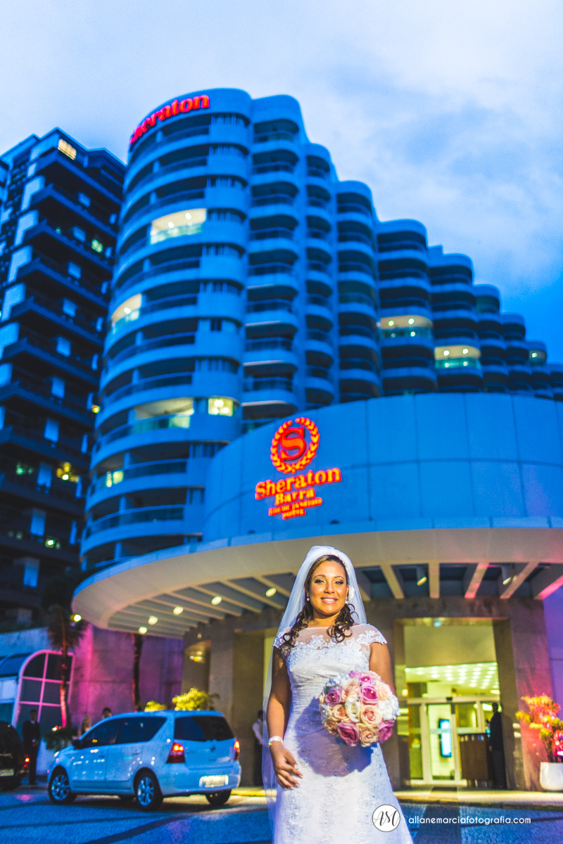 noiva no hotel shereton da Barra da tijuca