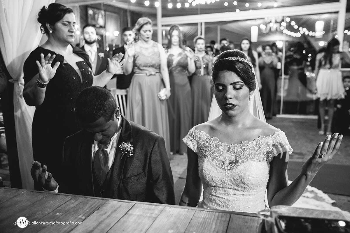 oração em casamento