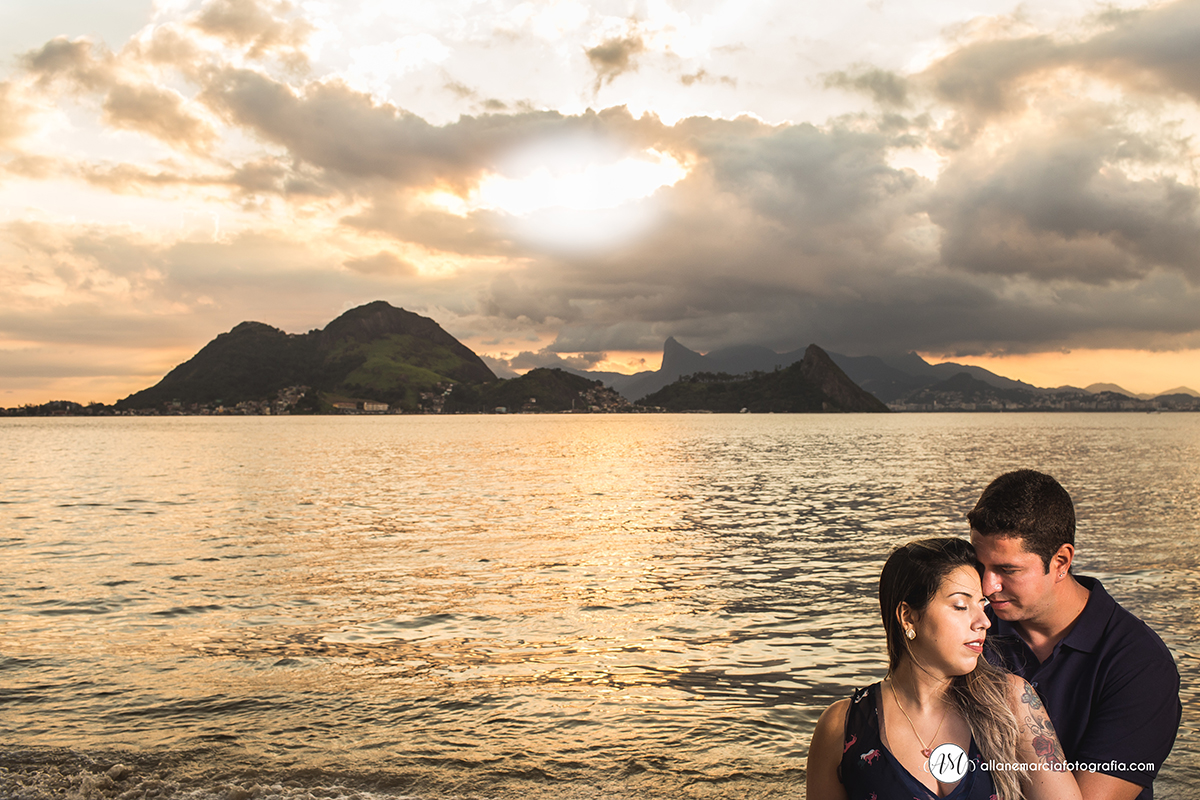 ensaio de casal na praia