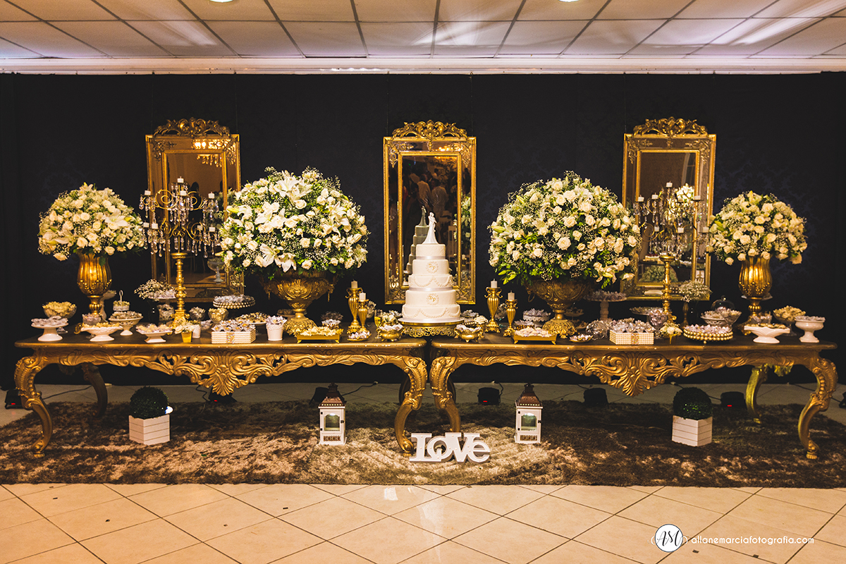 mesa de bolo para casamento