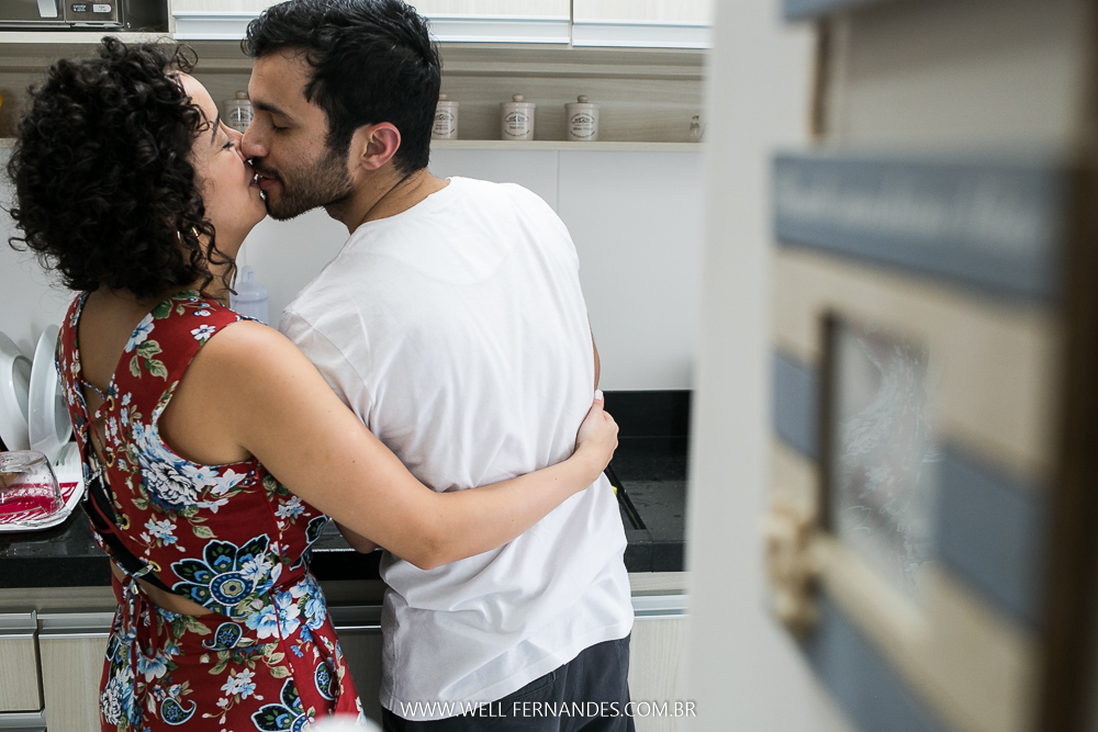 beijo na cozinha