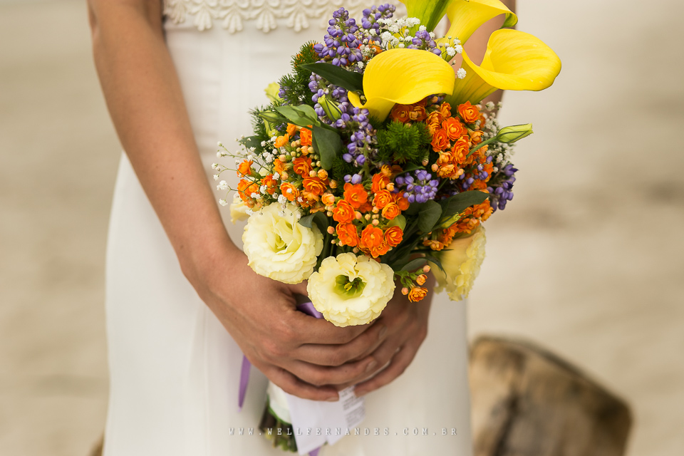 Casamento na praia - Pé na areia - Casar de dia