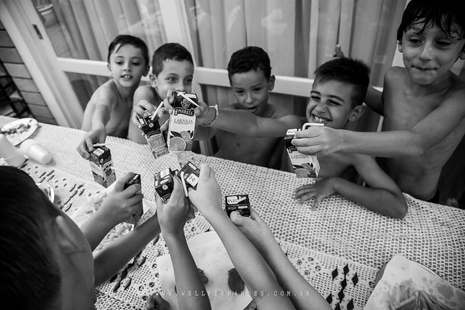 Fotografia de familia em preto e branco