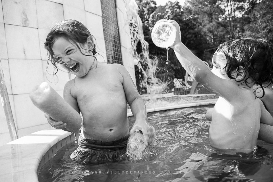 Fotografia de familia em preto e branco