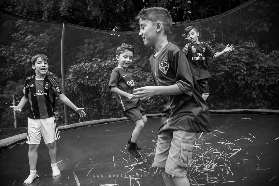 Fotografia de familia em preto e branco