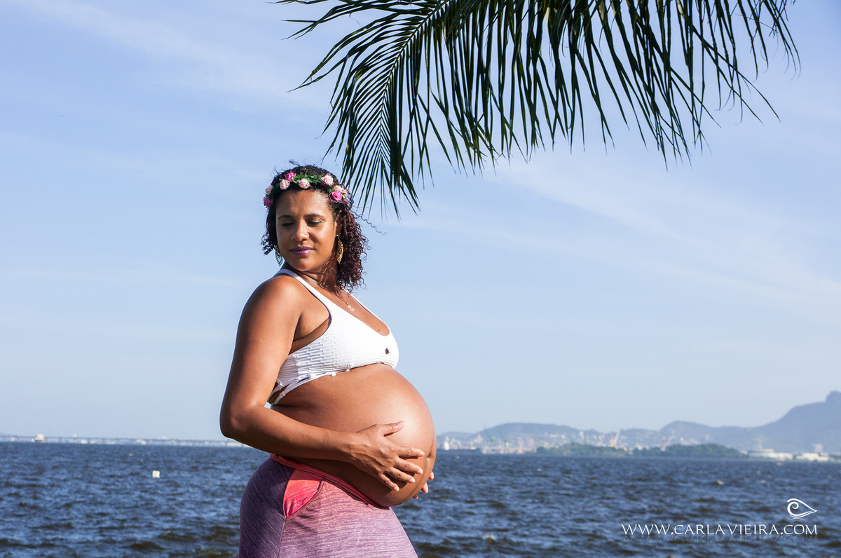 Gestante; ensaio gestante; ensaio externo; ensaio ao ar livre; ensaio na praia; flamengo;