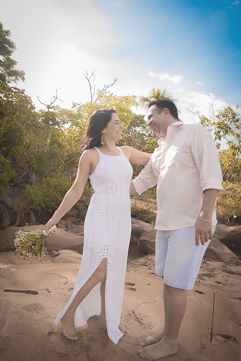 Ensaio cachoeira Pre Casamento Glênia e Fernando - Minaçu Goiás - Fotografia