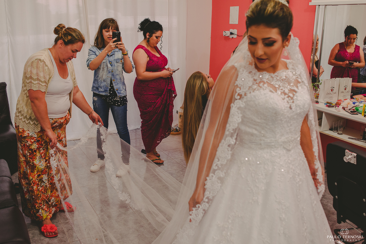noiva pronta para o casamento