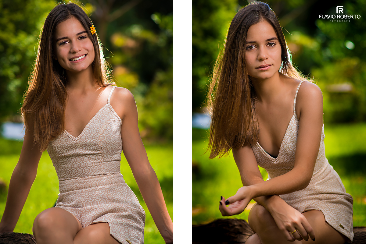 modelo posando