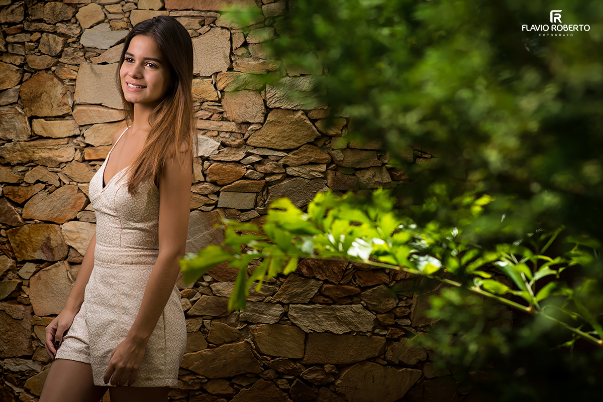 modelo posando