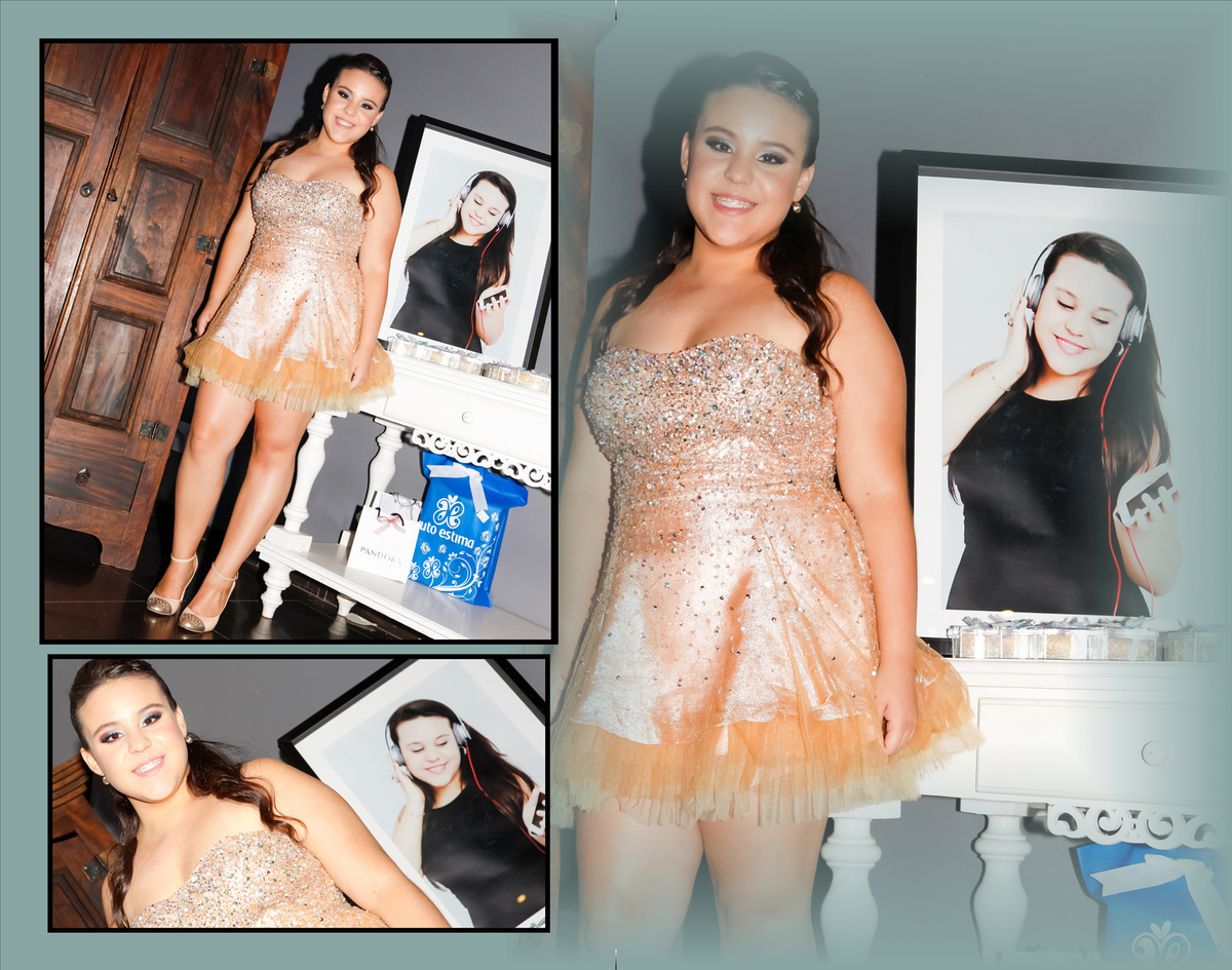 olha a modelo top em seus 15 anos de alegria, tudo lindo. vestido maravilhoso