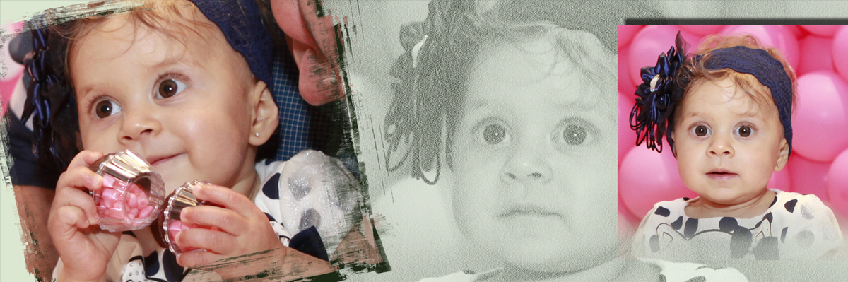 um mosaico de fotos com o rostinho da princesa, cada foto mais linda do que a outra. a lente fotografica do nico capturou cada momento desta festa infantil. venha conhecer o estudio fotografico do nico localizado perto do sudoeste.