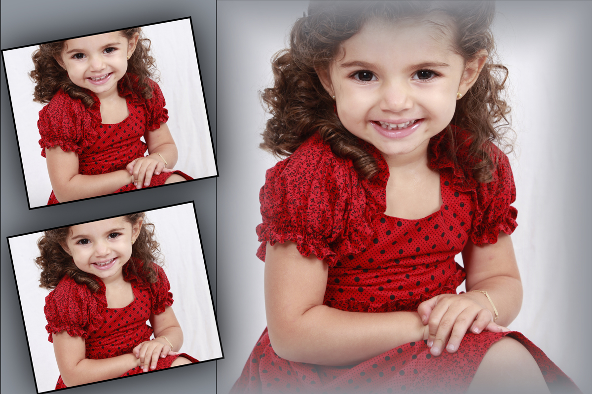 um vestido vermelho com bolinhas pretas e uma posse charmosa essa gatinha conquistou o fotografo nico em seu estudio.