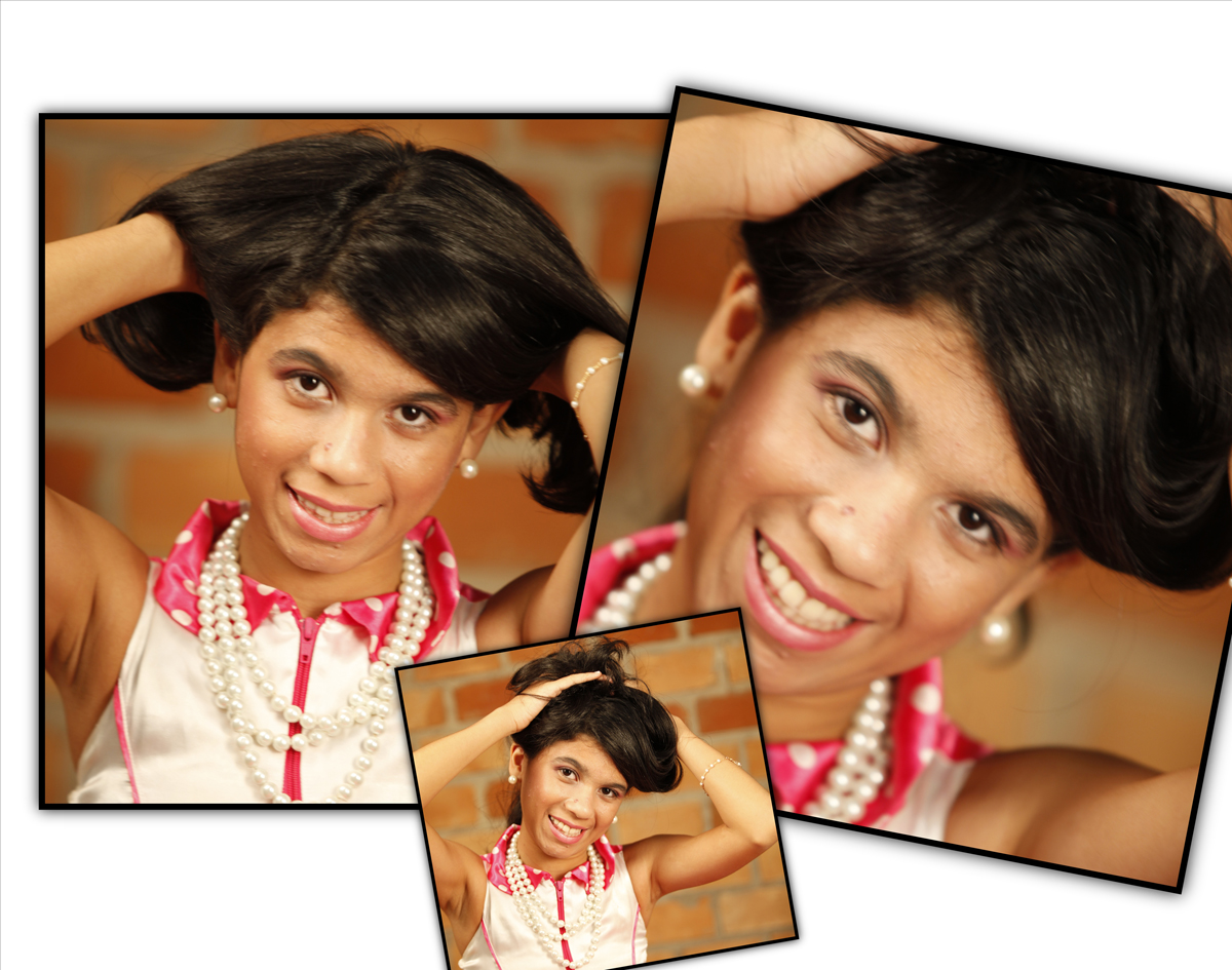vamos prender o cabelo para mais uma pose, vejam que colar lindo que com esses brincos dao realce a cada foto do nico