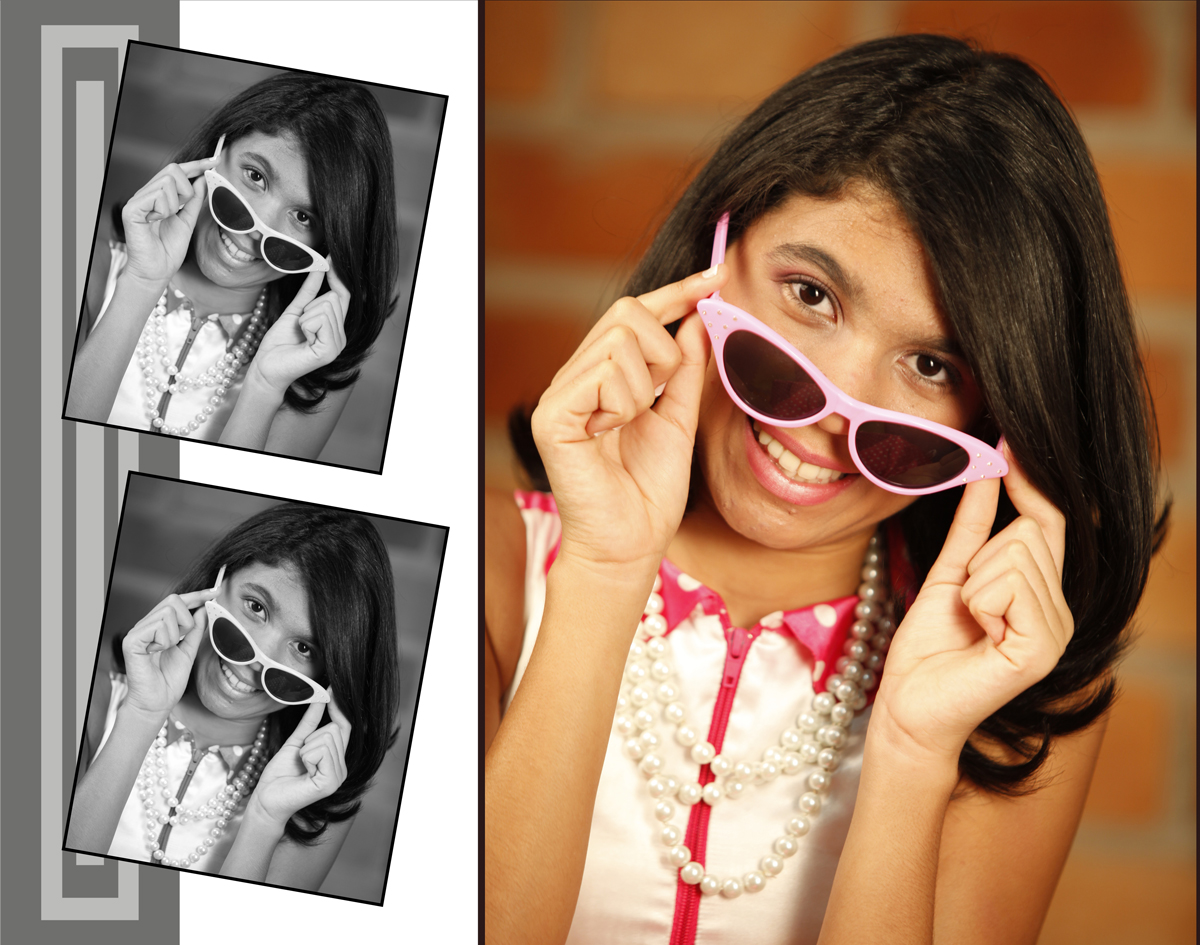 nao basta usar oculos tem que ter estilo e sendo assim essa menina sobra poses registradas pelo nico fotografo em seu estudio