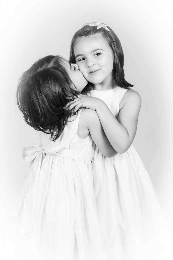 fotografia de estúdio irmãs