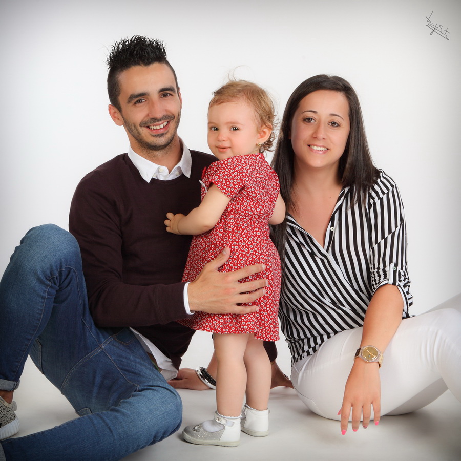 fotografia de estúdio familia