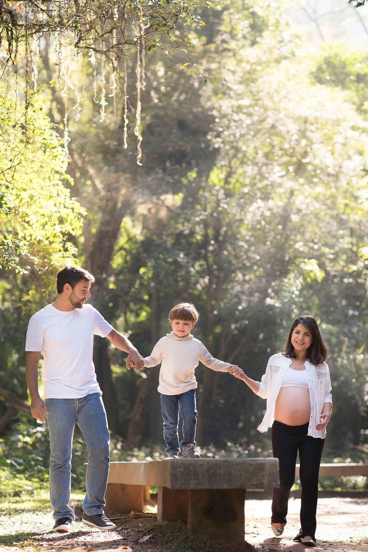 Ensaio Gestante - parque - São Paulo _ Maternity - filho - criança- sol