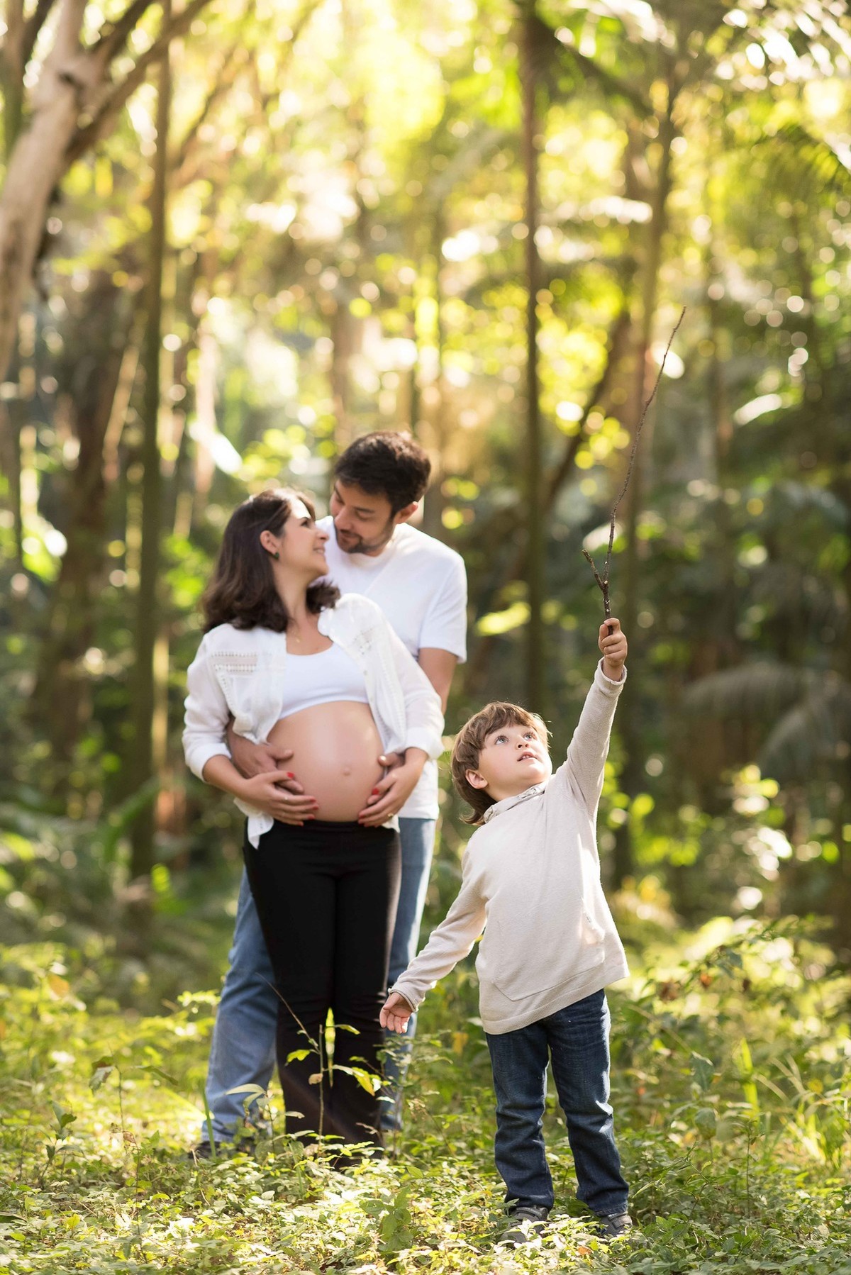 Ensaio Gestante - parque - ar livre- São Paulo _ Maternity - filho - criança- sol