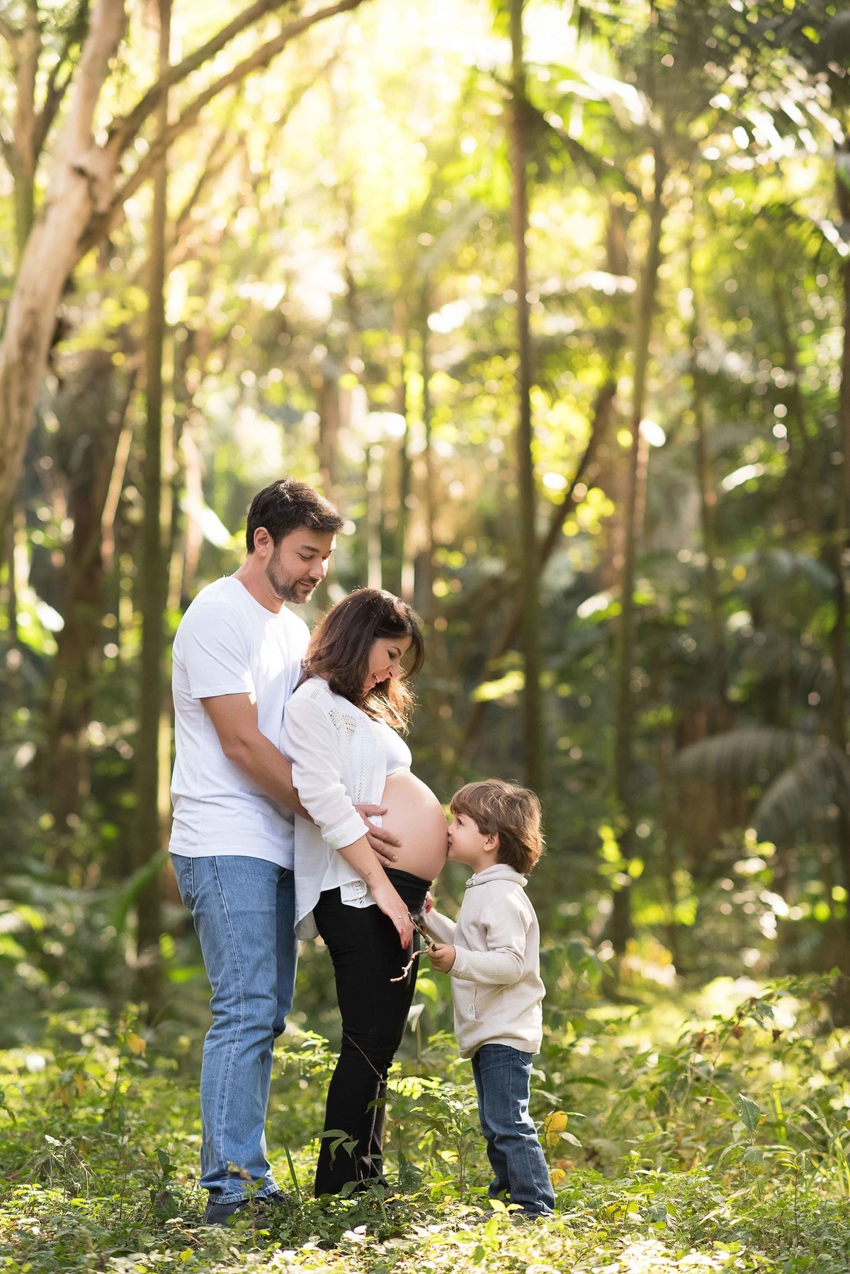 Ensaio Gestante - parque - ar livre- São Paulo _ Maternity - filho - criança- sol