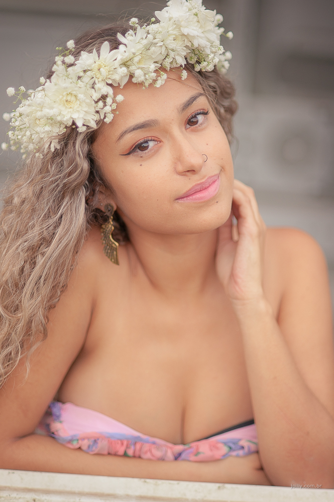 linda mulher loira