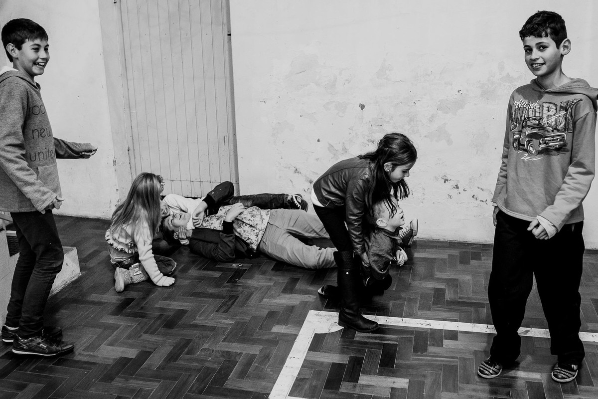 fotografia documental de festa infantil no interior do RS
