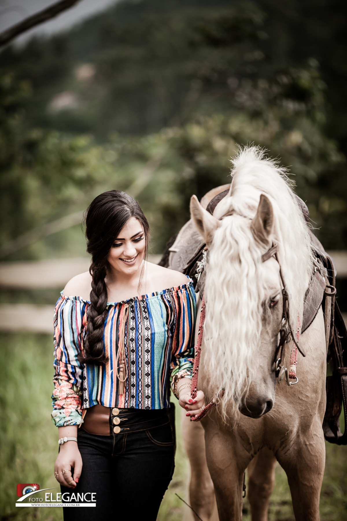 book de 15 anos com cavalo