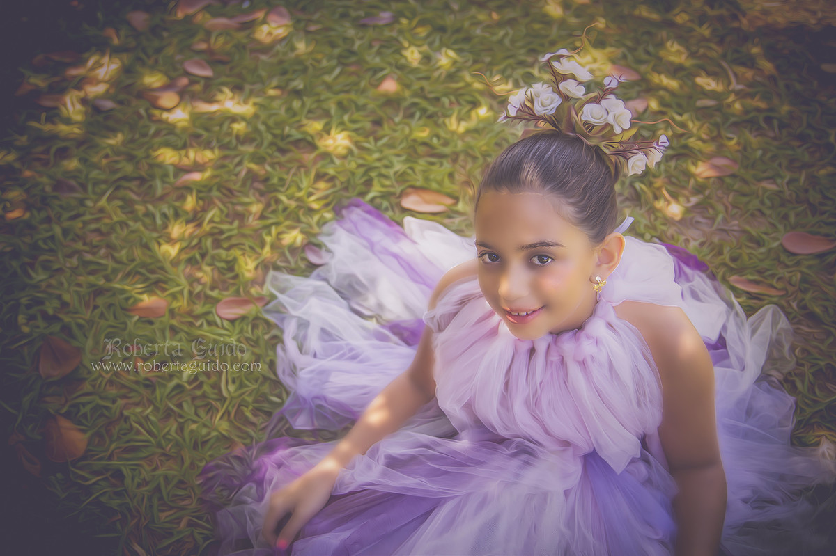 ensaio fotográfico infantil de fada