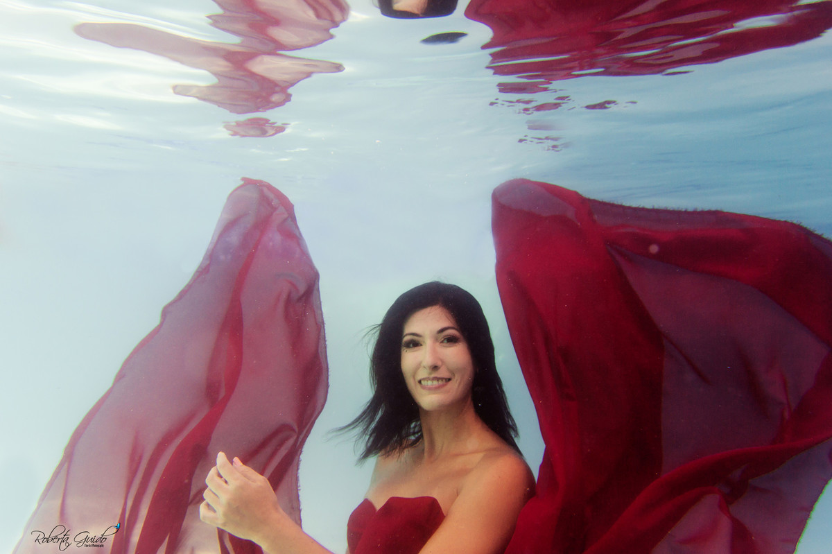 Ensaio fotográfico embaixo d'agua Rio de Janeiro