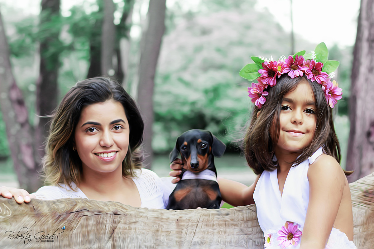 ensaio fotografico com cachorro
