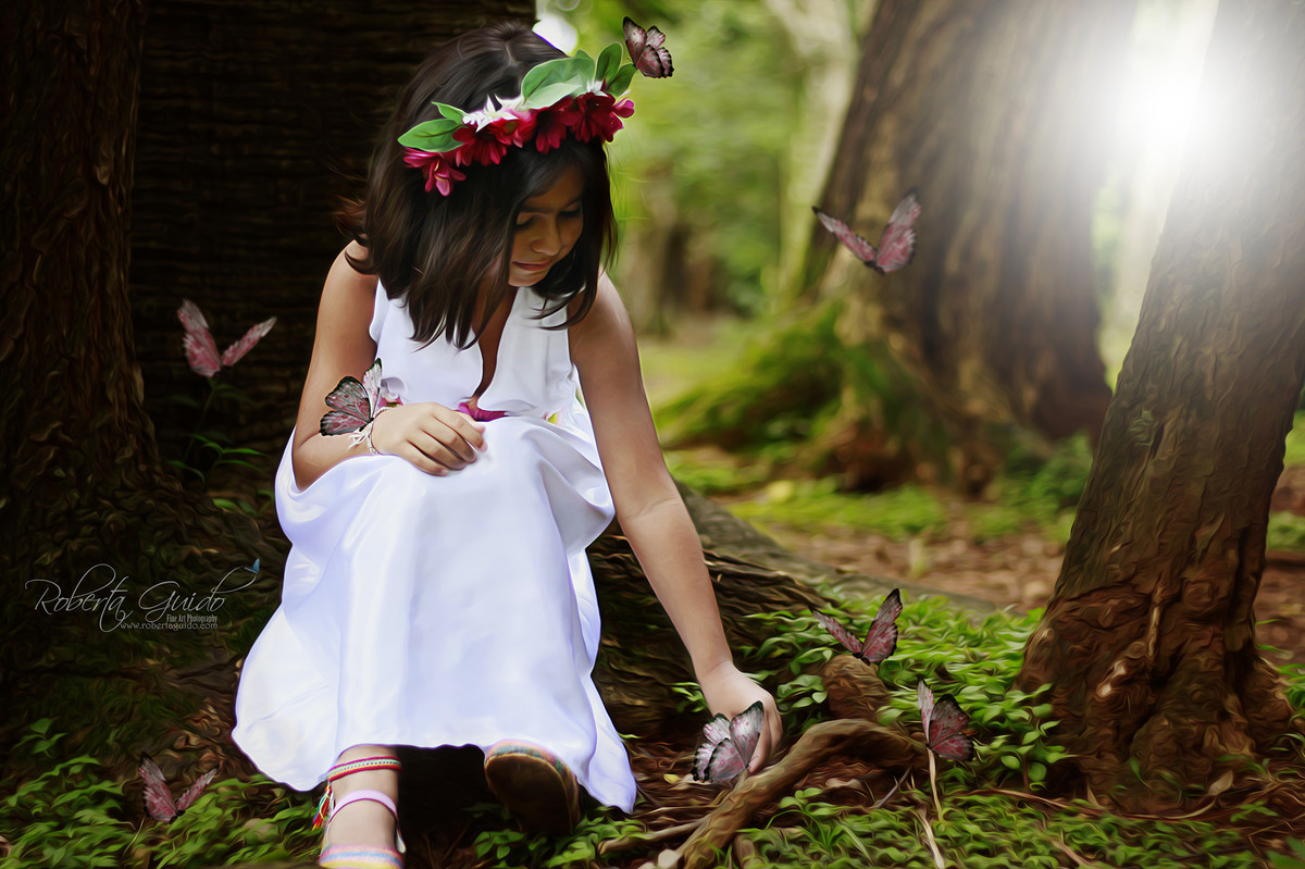 ensaio fotografico infantil de fadas são paulo