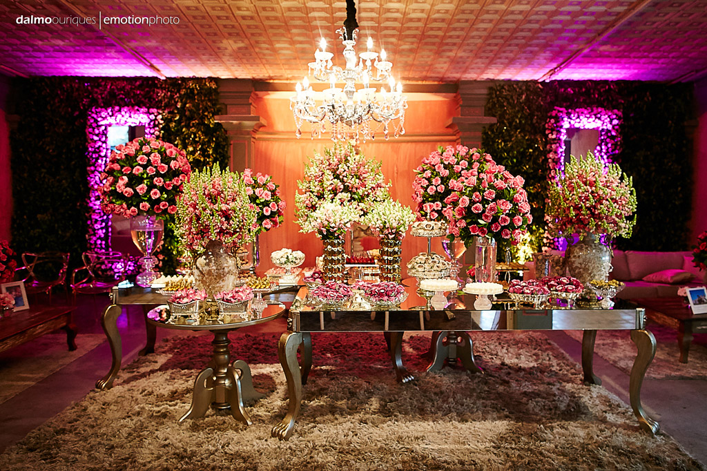 Fotografia de Casamento em Florianópolis; Alameda Casa Rosa; decoração de casamento; Mesa de doces