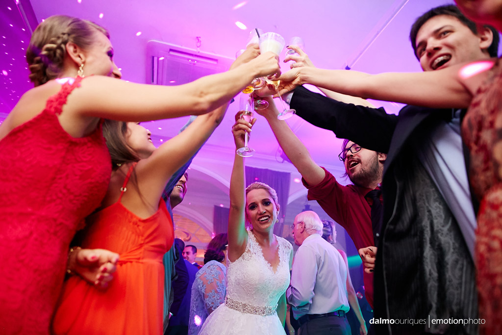 Fotografia de Casamento em Florianópolis; Festa de casamento; Alameda Casa Rosa