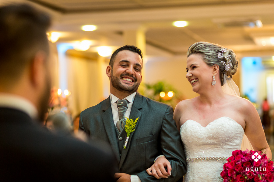 Alegria na Cerimônia de casamento