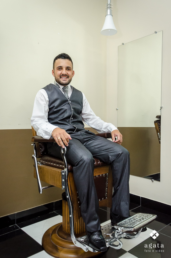Making of do noivo na barbearia