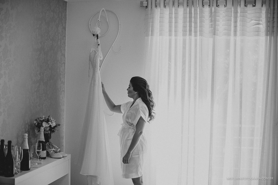noiva e seu vestido casamento americana sp