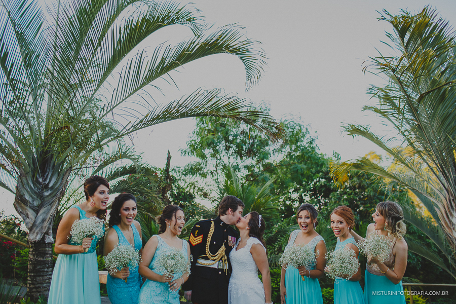 fotos noivos e madrinhas casamento em americana sp