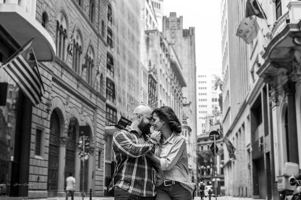 Ensaio Fotográfico Pré wedding Sonia e Rodrigo na cidade de São Paulo,