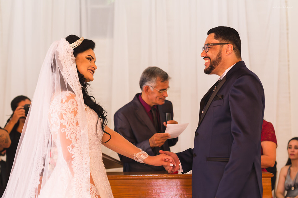 Trocas das alianças de casamento