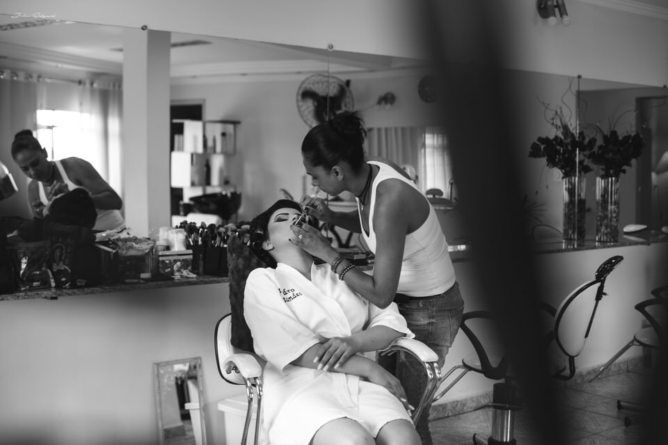 making of da noiva Aline antes do casamento