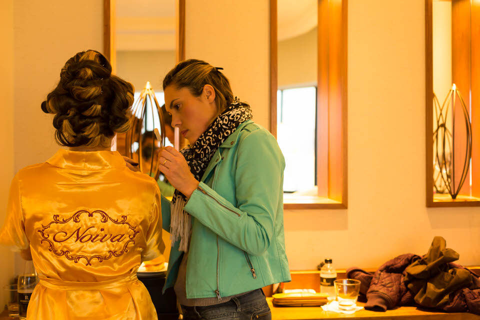 making of da noiva Aline no hotel renaissance em Sp