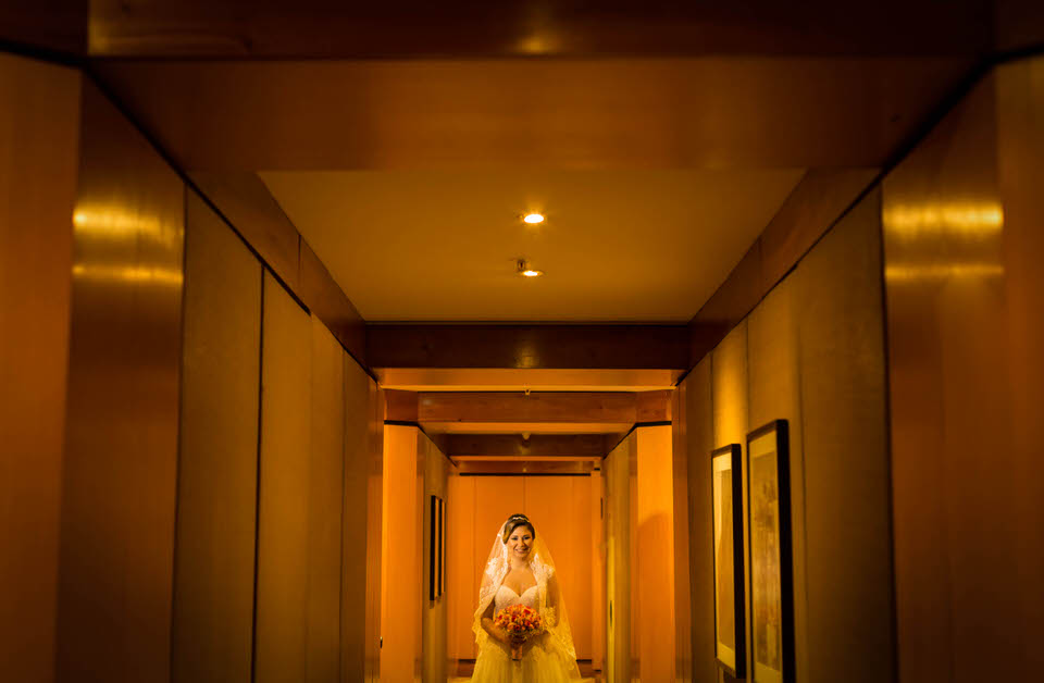 retrato da noiva Aline hotel renaissance em Sp