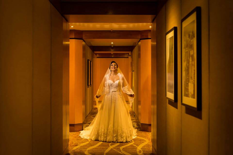 retrato da noiva Aline hotel renaissance em Sp