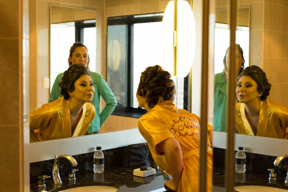 making of da noiva Aline no hotel renaissance em Sp