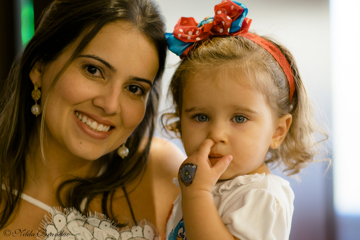 Mamãe e Lorena posam para foto