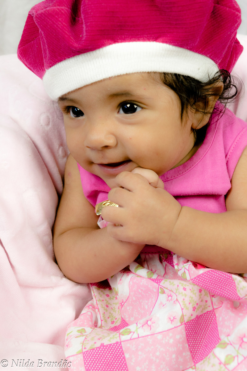 Bebê de rosa