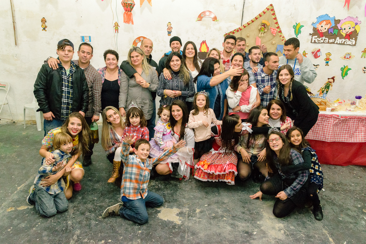 Familia reunida para foto